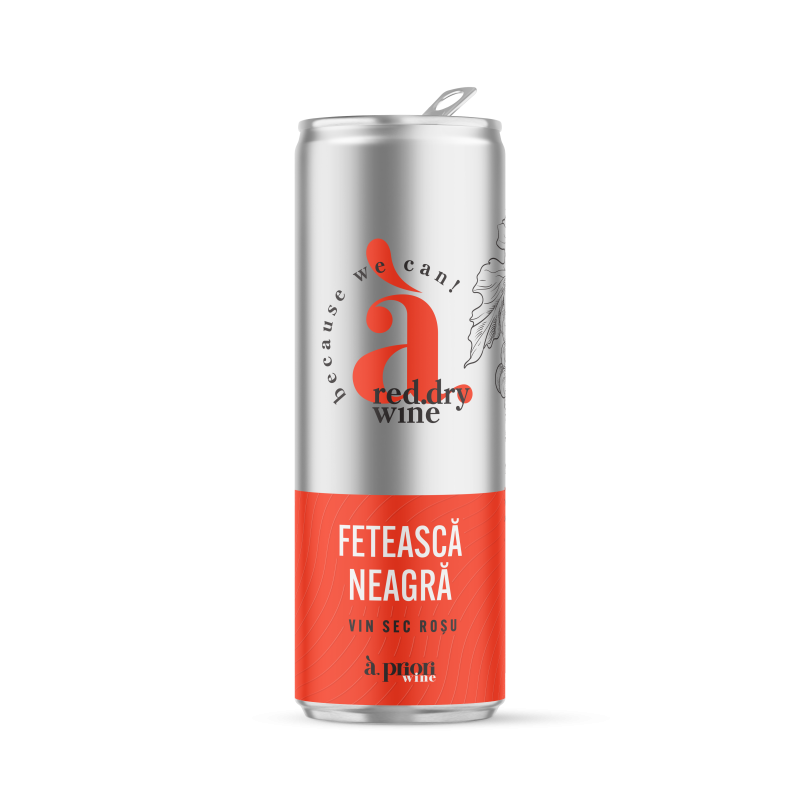 VIN APRIORI CAN FETEASCA NEAGRA ROSU SEC 0.25L