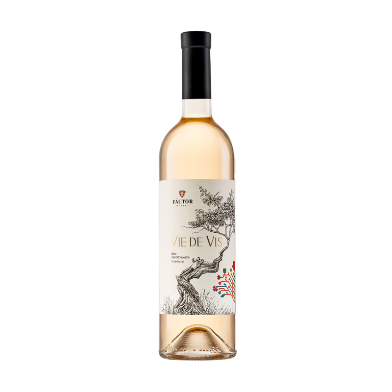 VIN FAUTOR VIE DE VIS ROSE MERLOT/CABERNET/SAUVIGNON ROZ D/SEC 0,75L