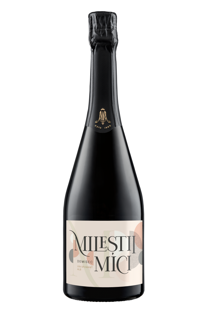 VIN SPUMANT MILESTII MICI ALB D/SEC 0.75L