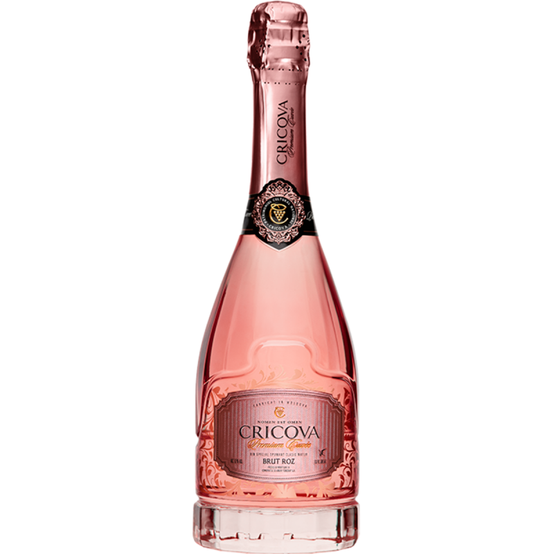Вино игристое розовое брют Cricova Premium Cuvee 0,75л