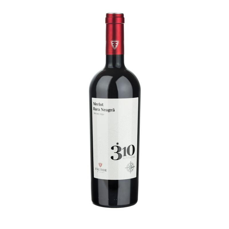 VIN FAUTOR 310 ALTITUDINE MERLOT/RARA NEAGRA ROSU SEC 0,75L