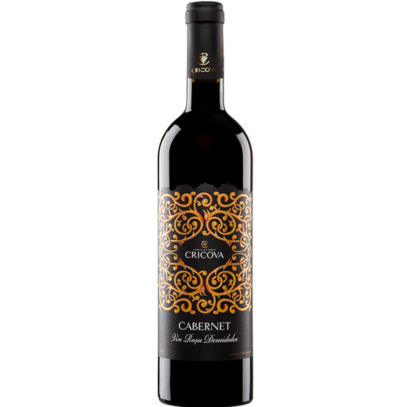 VIN CRICOVA ORNAMENT CABERNET ROSU DEMIDULCE 0.75L