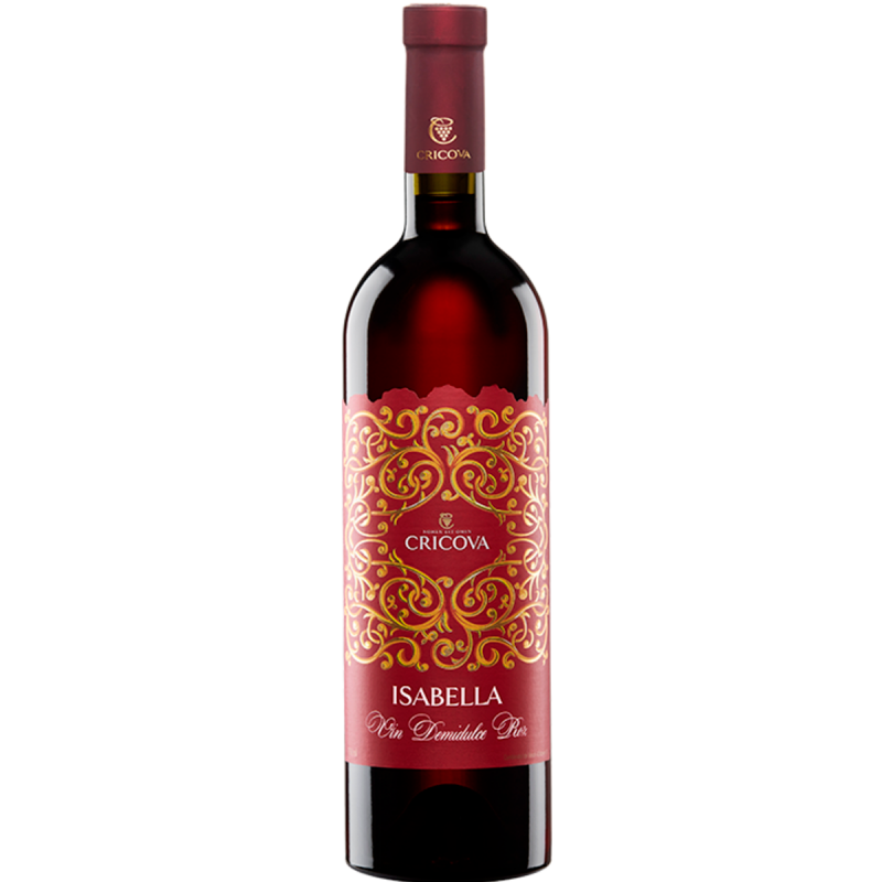 VIN CRICOVA ORNAMENT IZABELA ROSU DEMIDULCE 0.75L