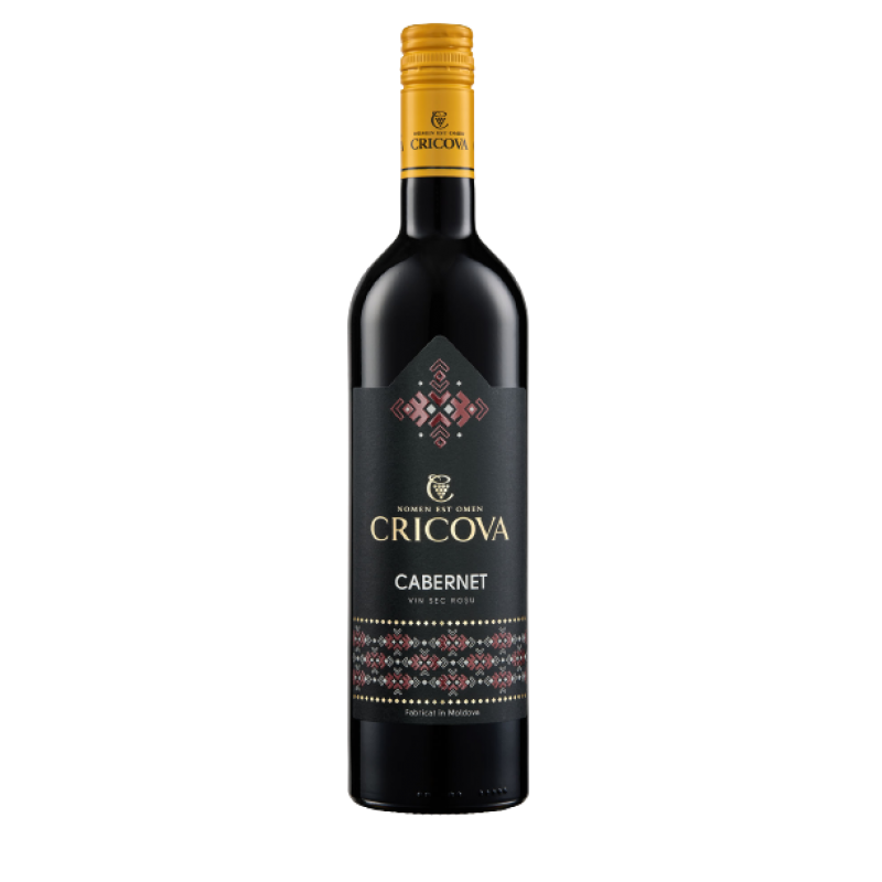 VIN CRICOVA NATIONAL CABERNET ROSU SEC 0.75L