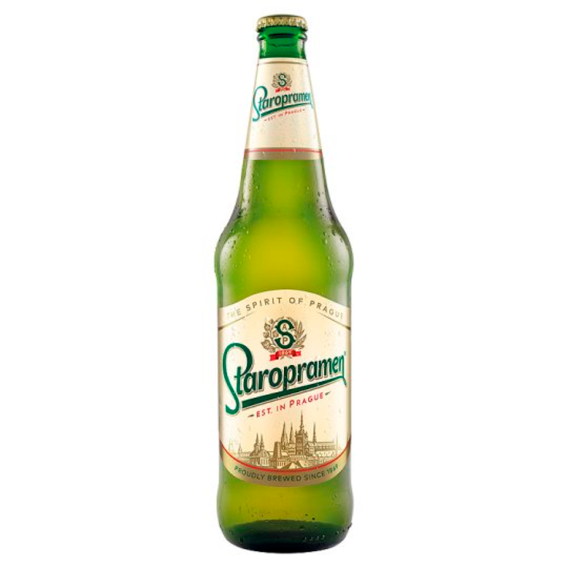 BERE STAROPRAMEN PASTEURIZATA FILTRATA 5% BLONDA ST 0.5L
