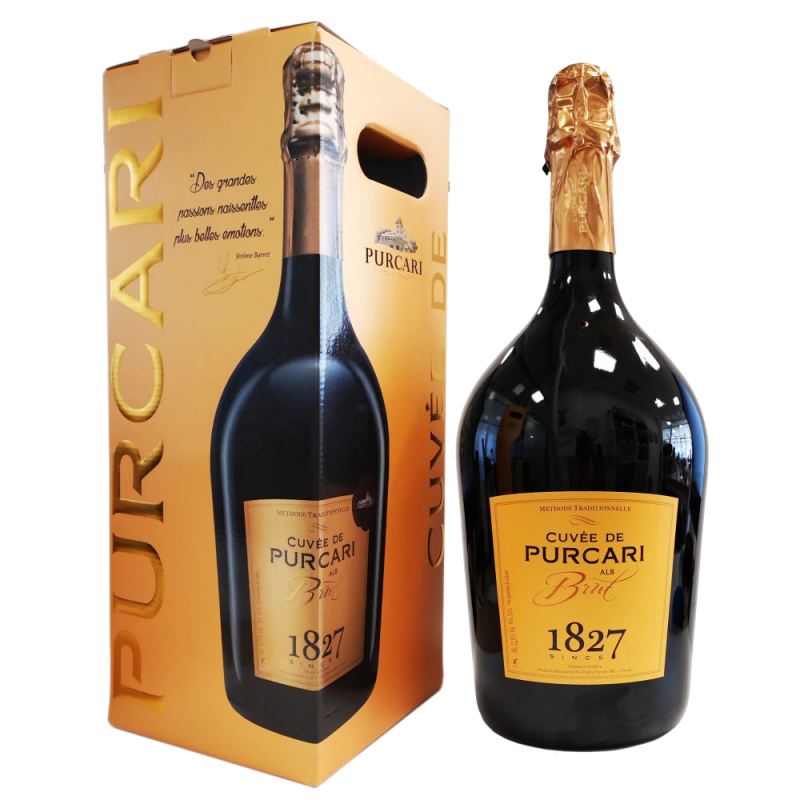 VIN SPUMANT CUVEE DE PURCARI ALB BRUT CUTIE 0.75L