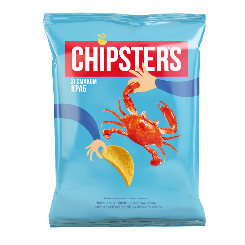 CHIPSURI CHIPSTERS CU GUST DE CRABI 100G