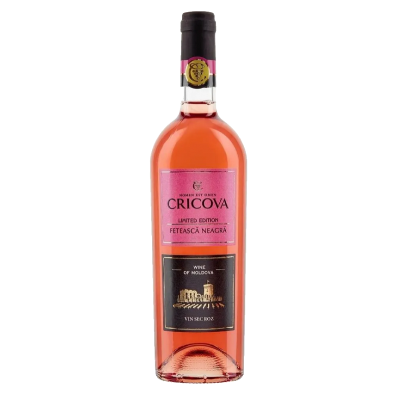 VIN CRICOVA EDITIE LIMITATA FETEASCA NEAGRA ROZ SEC 0.75L