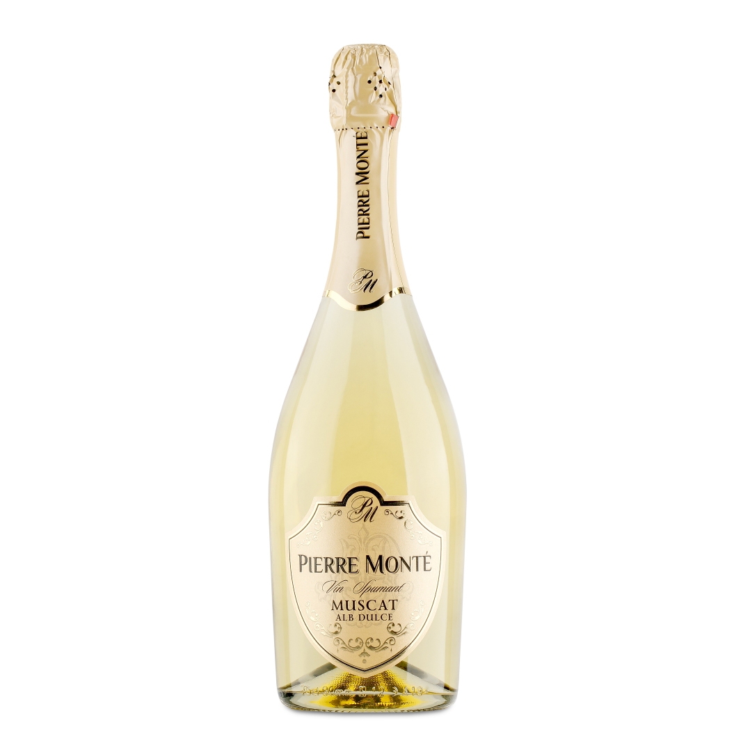 VIN SPUMANT PIERRE MONTE MUSCAT ALB DULCE 0.75L