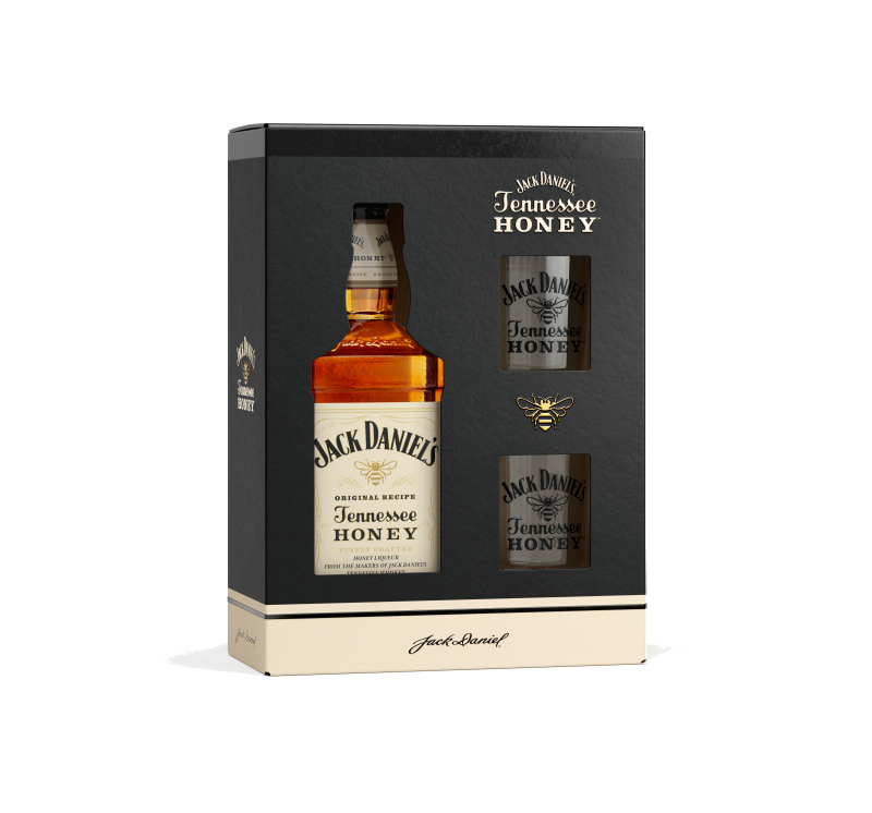 SET WHISKY JACK DANIEL’S HONEY 0.7L+2 PAHARE