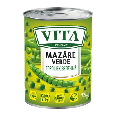 Mazăre verde Vita, 420 g