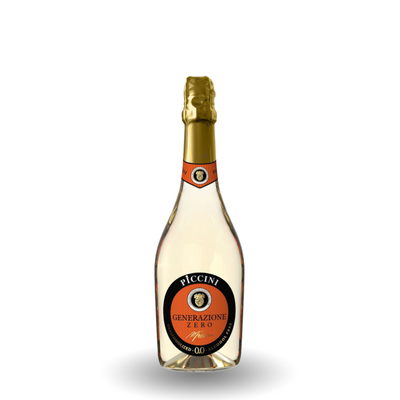 Vin spumant Piccini Generazione Zero, fără alcool, alb, 0,75 l