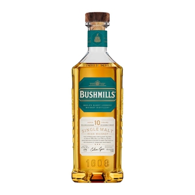 Bushmills Single Malt Irish Whiskey, 10 Years, Gift Box, 0.7 L