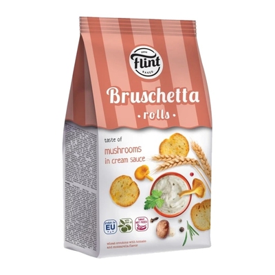 Bruschete Flint cu gust de ciuperci în sos de frișcă, 65 g