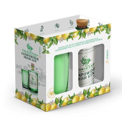 SET GIN DRUMSHANBO GUNPOWDER IRISH WHITH SARDINIAN CITRUS 43% 0.7L +1PH