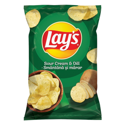 CHIPSURI LAY'S SOUR CREM & DILL 170G