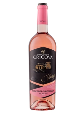VIN CRICOVA VINTAGE MERLOT/CABERNET ROZ SEC 0.75L