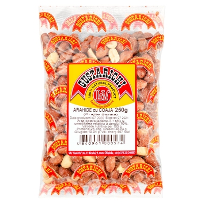 Arahide în coajă prăjite Gustarichi, 250 g
