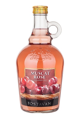 Bostavan Cronica Vinului Muscat Semi-Sweet Rosé Wine, 1 L