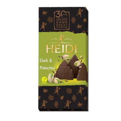 CIOCOLATA HEIDI AMARUIE CU FISTIC 80G