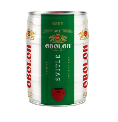 Obolon Svitle Beer, Can, 5 L