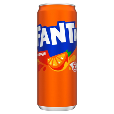 Băutură carbogazoasă Fanta Orange, doză, 0,33 l