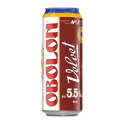 Obolon Velvet Dark Beer, Can, 0.5 L