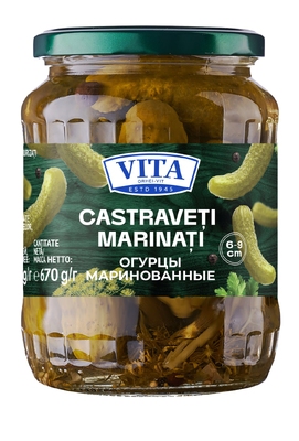 CASTRAVETI MARINATI 720ML VITA