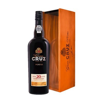 VIN LICOROS PORTO CRUZ ROSU DULCE 20 ANI 20% 0.75L CUTIE LEMN