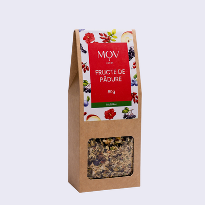 Ceai din plante Mov Herbs cu fructe de pădure, 80 g