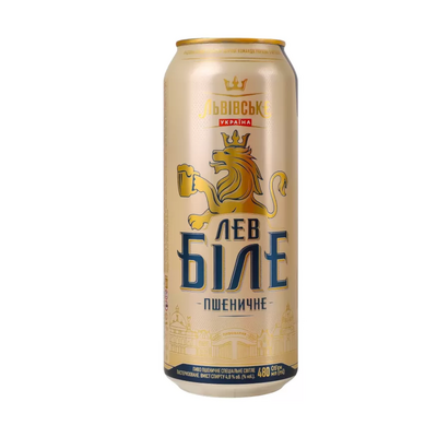 Bere Lev, brună, doză, 0,48 l