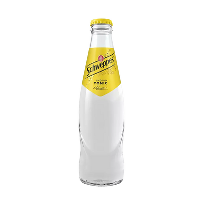 Apă tonică Schweppes Indian, sticlă, 0,25 l