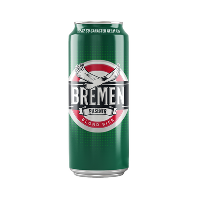 Пиво Bremen Pilsener, светлое, банка, 0,5 л