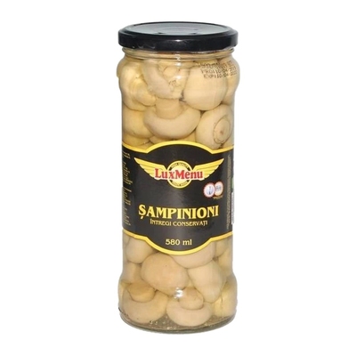 Lux Menu Pickled Whole Champignons, 580 ml