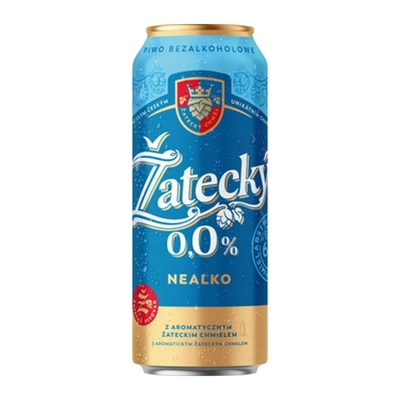 Bere Zatecky Gus, blondă, fără alcool, doză, 0,5 l