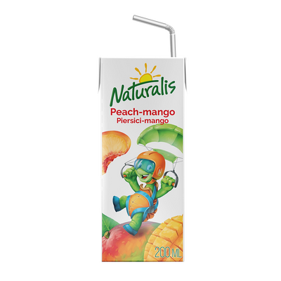 Băutură Naturalis de piersici și mango, 0,2 l