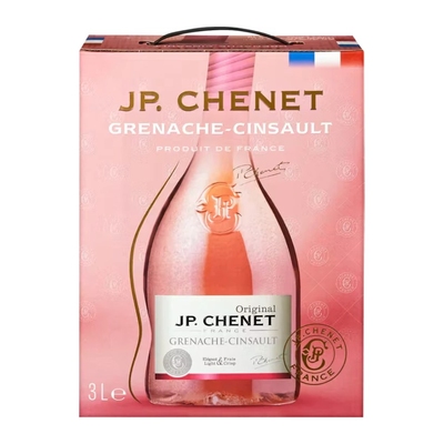 J.P. Chenet Grenache-Cinsault Dry Rosé Wine, 3 L (Bag-in-Box)