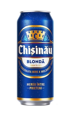 Bere Chișinău, blondă, doză, 0,5 l