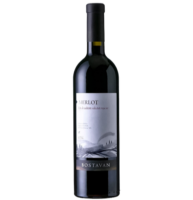 VIN BOSTAVAN MERLOT ROSU SEC 0.75L