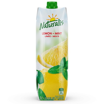 Băutură Naturalis cu suc de lămâie și aromă de mentă, 1 l